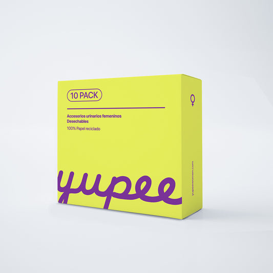 Urinario femenino portatil Yupee - Pack 10 unidades