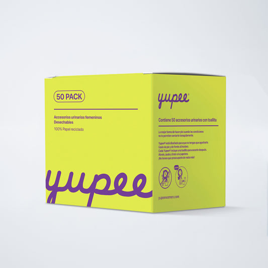Urinario femenino portatil Yupee - Pack 50 unidades